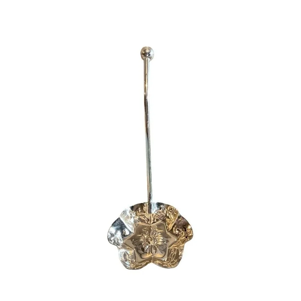 Vintage Mayell Silver Plated Charming Wavy ScallopedRuffle Edge Spoon Jam Spoon